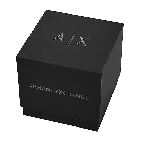 Reloj Armani Exchange de acero con fecha y tres manecillas