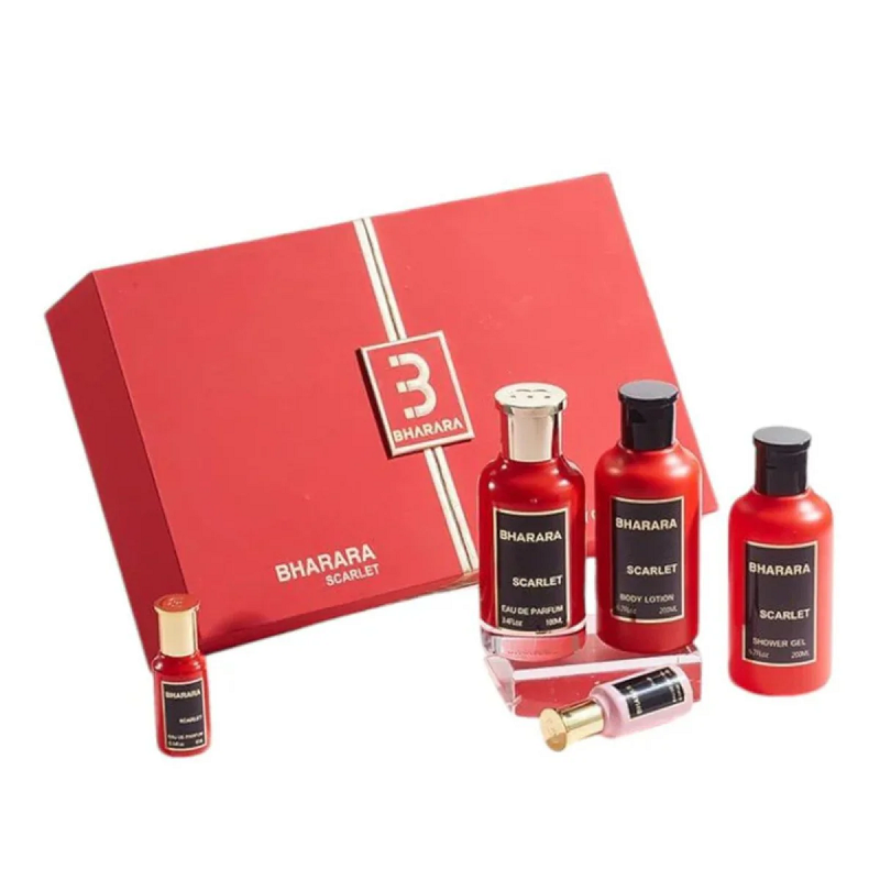 Bharara Estuche Scarlet 100ml+200ml B/L+200ml S/G+10ml Unisex