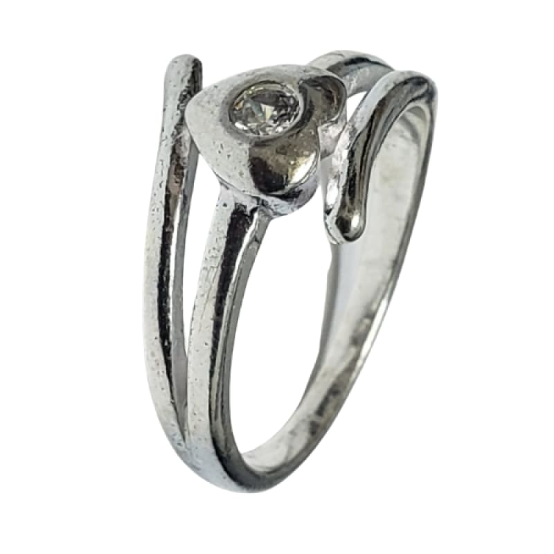 Anillo corazón con punto de luz plata 925 - 8 - Anillo Plata