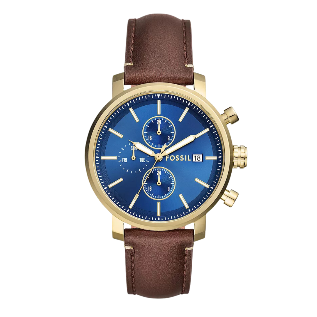 Reloj Fossil Rhett de piel LiteHide en marrón BQ2848